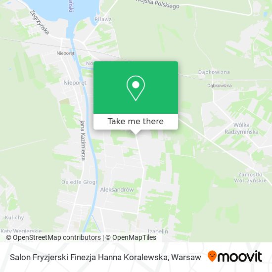 Карта Salon Fryzjerski Finezja Hanna Koralewska