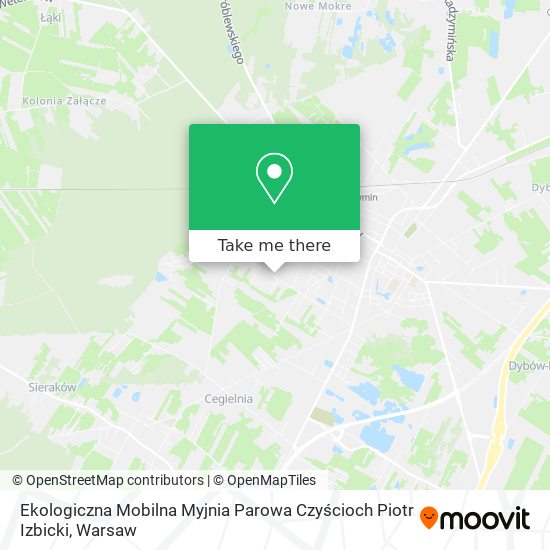 Ekologiczna Mobilna Myjnia Parowa Czyścioch Piotr Izbicki map