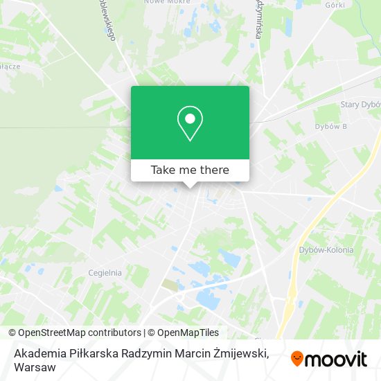 Akademia Piłkarska Radzymin Marcin Żmijewski map