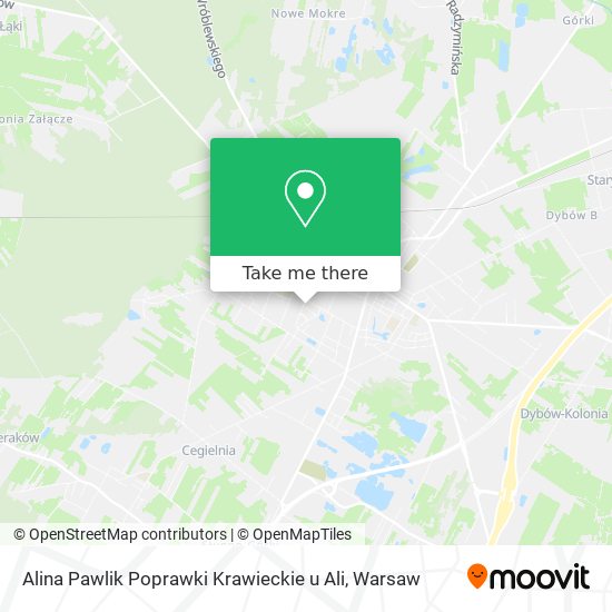 Alina Pawlik Poprawki Krawieckie u Ali map