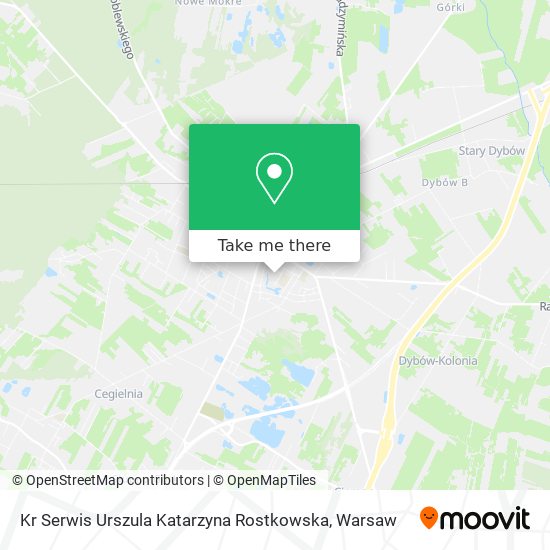 Kr Serwis Urszula Katarzyna Rostkowska map