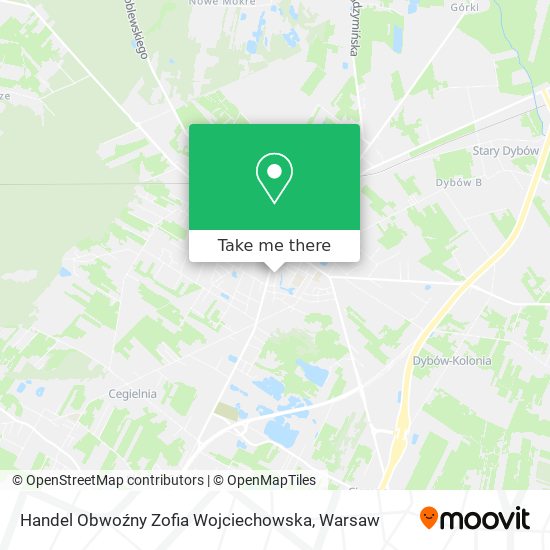 Handel Obwoźny Zofia Wojciechowska map