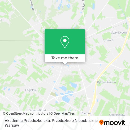 Akademia Przedszkolaka. Przedszkole Niepubliczne map