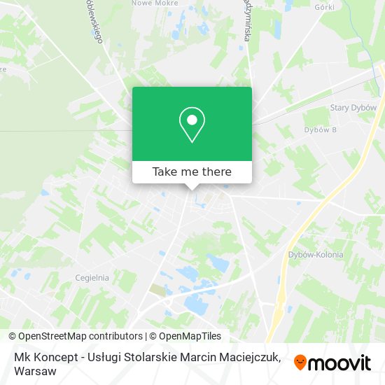 Mk Koncept - Usługi Stolarskie Marcin Maciejczuk map