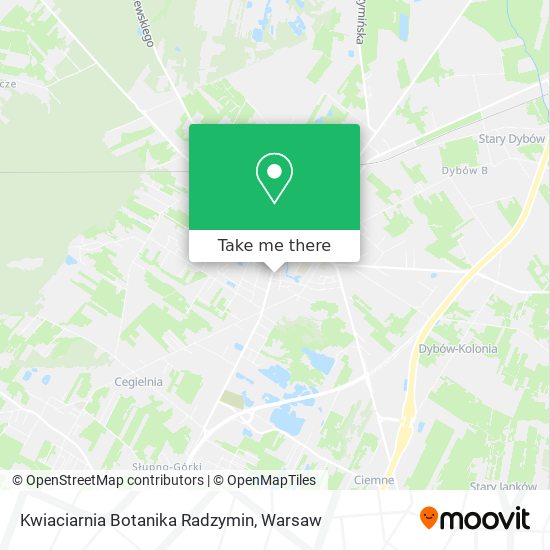 Kwiaciarnia Botanika Radzymin map