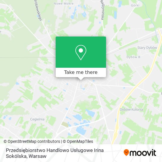 Przedsiębiorstwo Handlowo Usługowe Irina Sokólska map