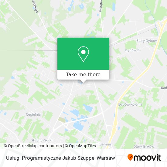 Usługi Programistyczne Jakub Szuppe map