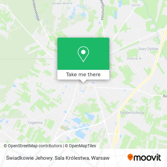 Świadkowie Jehowy. Sala Królestwa map