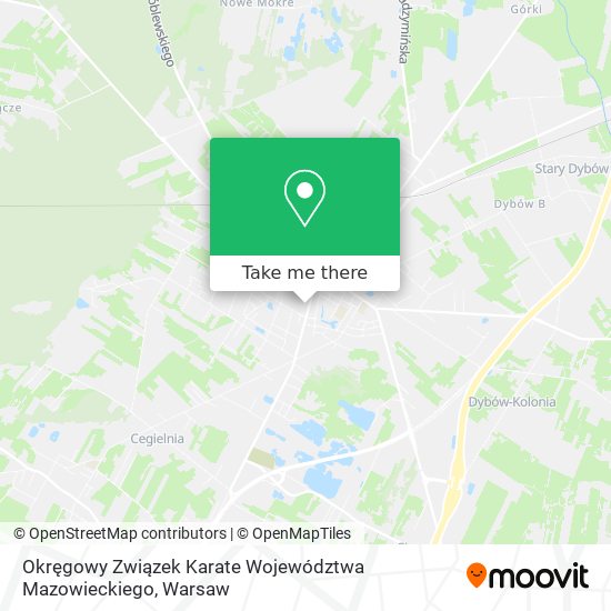 Okręgowy Związek Karate Województwa Mazowieckiego map