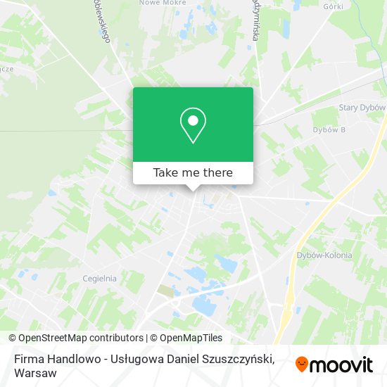 Firma Handlowo - Usługowa Daniel Szuszczyński map