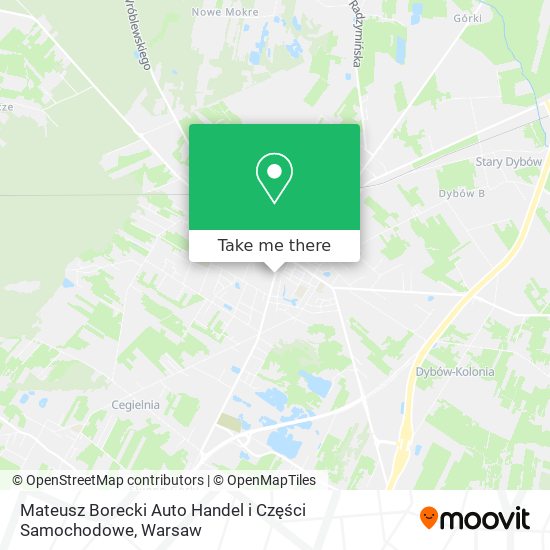 Mateusz Borecki Auto Handel i Części Samochodowe map