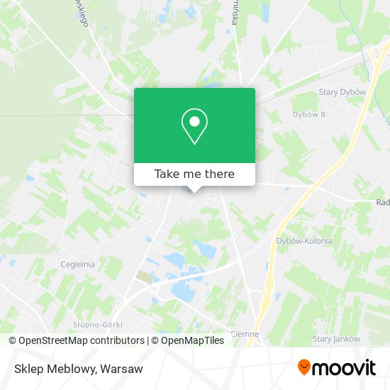 Sklep Meblowy map