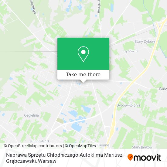 Naprawa Sprzętu Chłodniczego Autoklima Mariusz Grąbczewski map