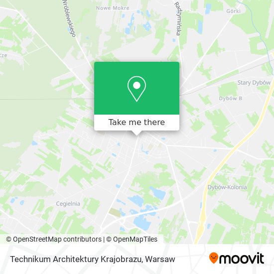 Technikum Architektury Krajobrazu map