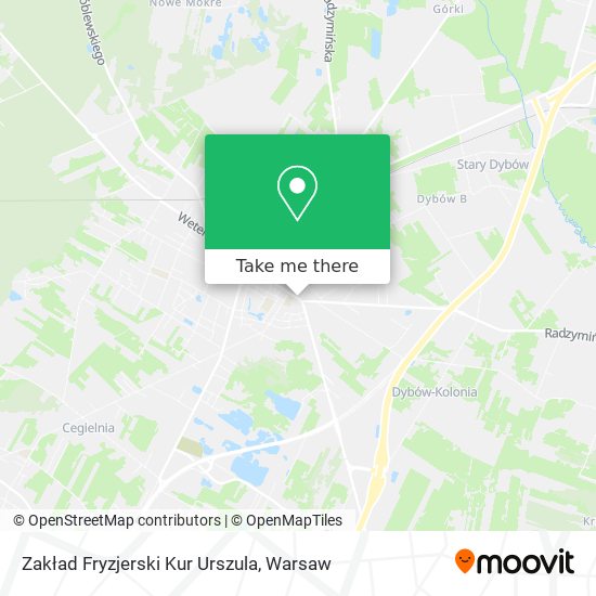 Zakład Fryzjerski Kur Urszula map