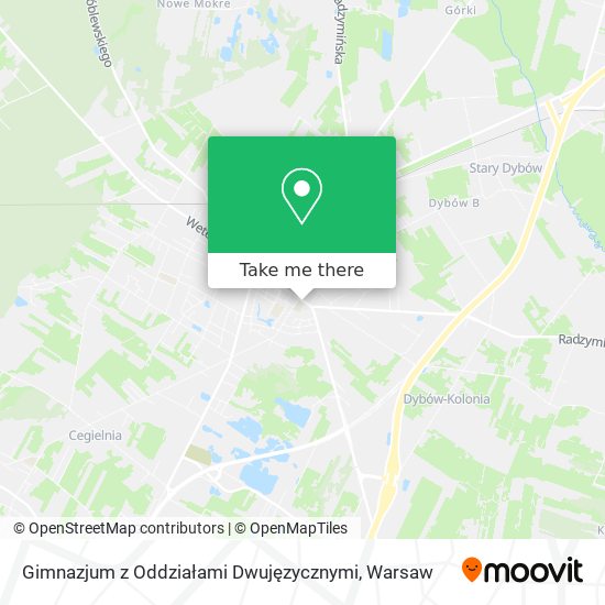 Gimnazjum z Oddziałami Dwujęzycznymi map