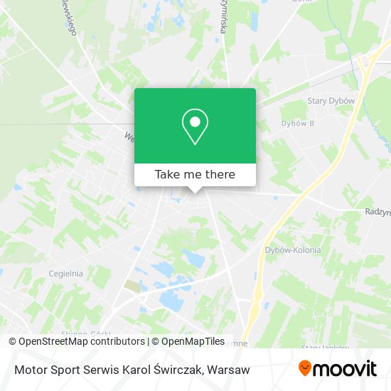 Motor Sport Serwis Karol Świrczak map