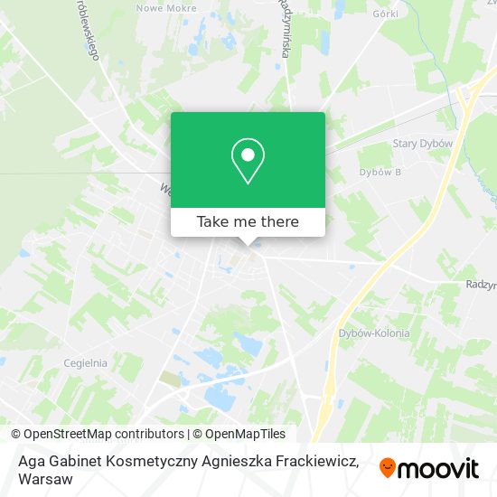 Aga Gabinet Kosmetyczny Agnieszka Frackiewicz map