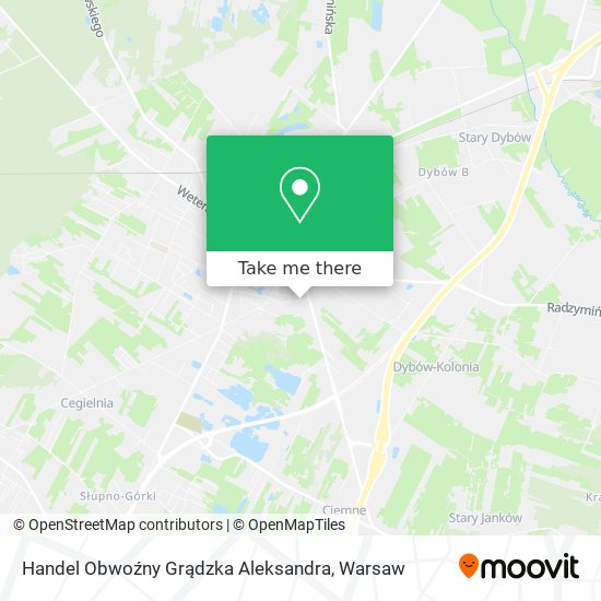 Handel Obwoźny Grądzka Aleksandra map