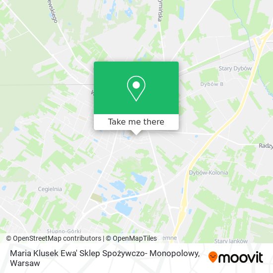 Maria Klusek Ewa' Sklep Spożywczo- Monopolowy map