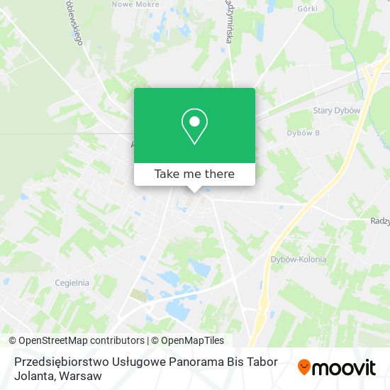 Przedsiębiorstwo Usługowe Panorama Bis Tabor Jolanta map