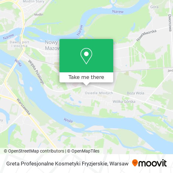 Greta Profesjonalne Kosmetyki Fryzjerskie map