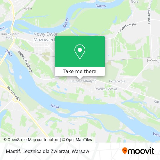 Mastif. Lecznica dla Zwierząt map