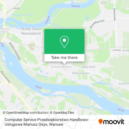 Computer Service Przedsiębiorstwo Handlowo-Usługowe Mariusz Osys map