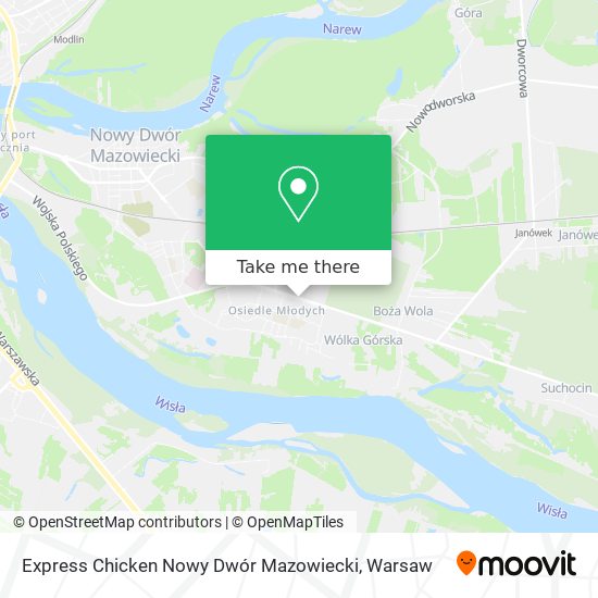 Карта Express Chicken Nowy Dwór Mazowiecki