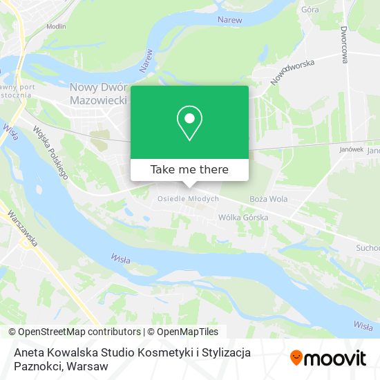 Aneta Kowalska Studio Kosmetyki i Stylizacja Paznokci map