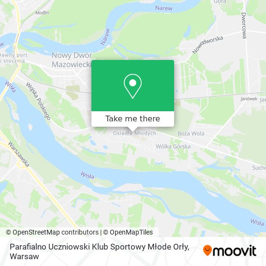 Карта Parafialno Uczniowski Klub Sportowy Młode Orły