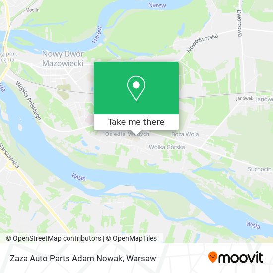 Zaza Auto Parts Adam Nowak map