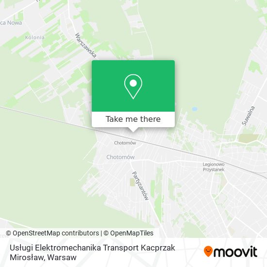 Usługi Elektromechanika Transport Kacprzak Mirosław map