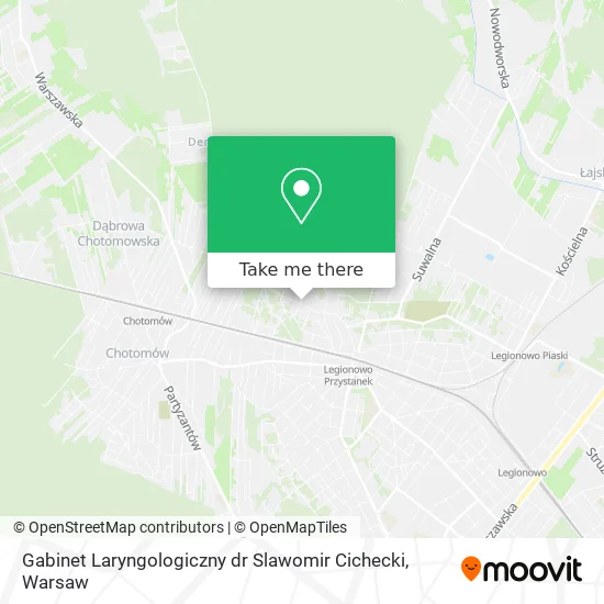 Gabinet Laryngologiczny dr Slawomir Cichecki map