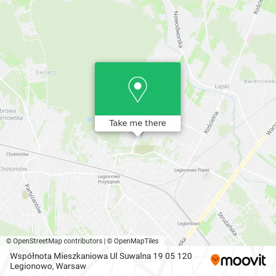 Współnota Mieszkaniowa Ul Suwalna 19 05 120 Legionowo map