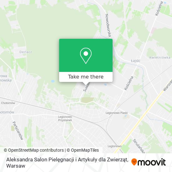 Aleksandra Salon Pielęgnacji i Artykuły dla Zwierząt map