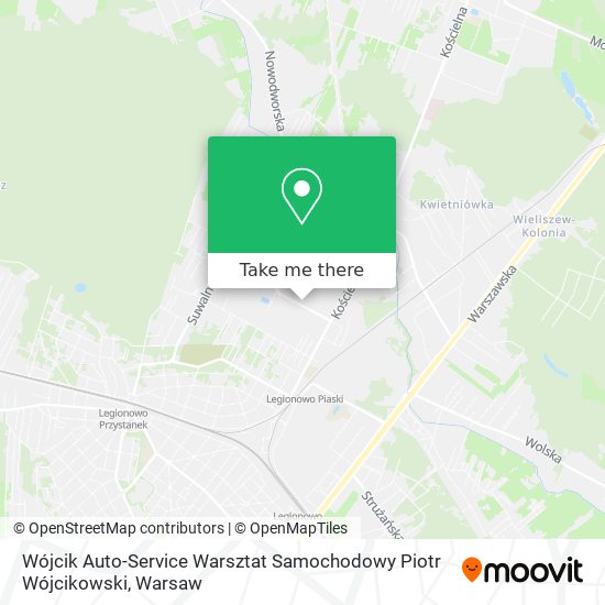 Wójcik Auto-Service Warsztat Samochodowy Piotr Wójcikowski map