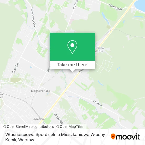 Własnościowa Spółdzielnia Mieszkaniowa Własny Kącik map