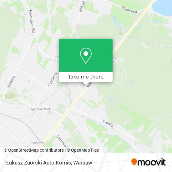 Łukasz Zaorski Auto Komis map