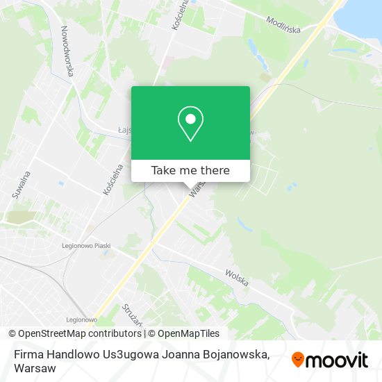 Firma Handlowo Us3ugowa Joanna Bojanowska map