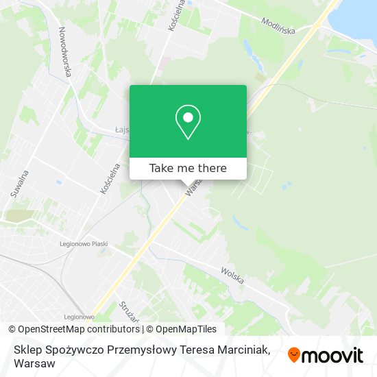 Sklep Spożywczo Przemysłowy Teresa Marciniak map