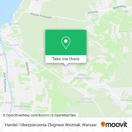 Handel i Ubezpieczenia Zbigniew Woźniak map