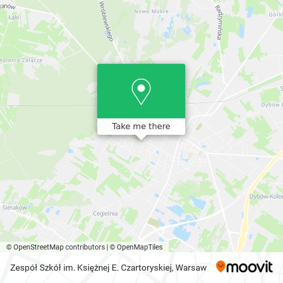 Zespół Szkół im. Księżnej E. Czartoryskiej map