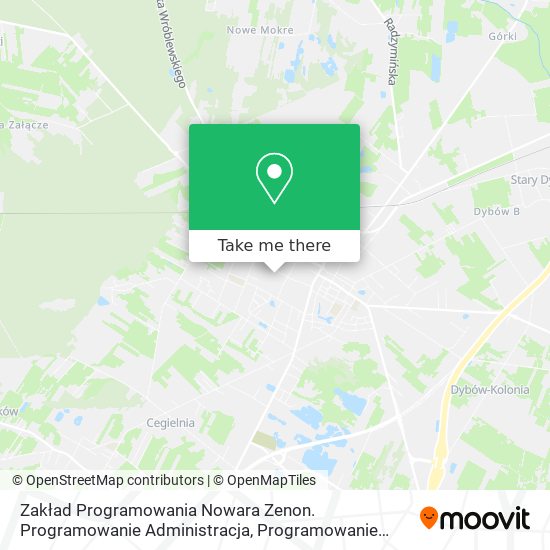 Zakład Programowania Nowara Zenon. Programowanie Administracja, Programowanie Samorządy map