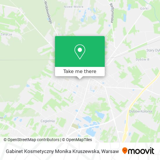 Gabinet Kosmetyczny Monika Kruszewska map