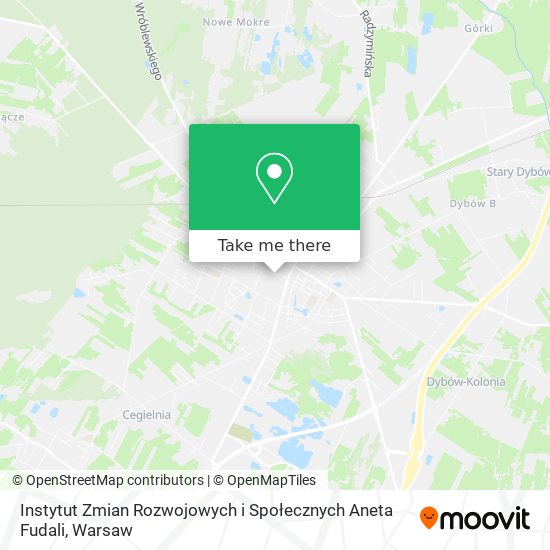 Instytut Zmian Rozwojowych i Społecznych Aneta Fudali map