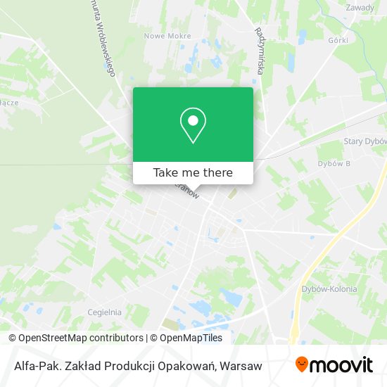 Alfa-Pak. Zakład Produkcji Opakowań map