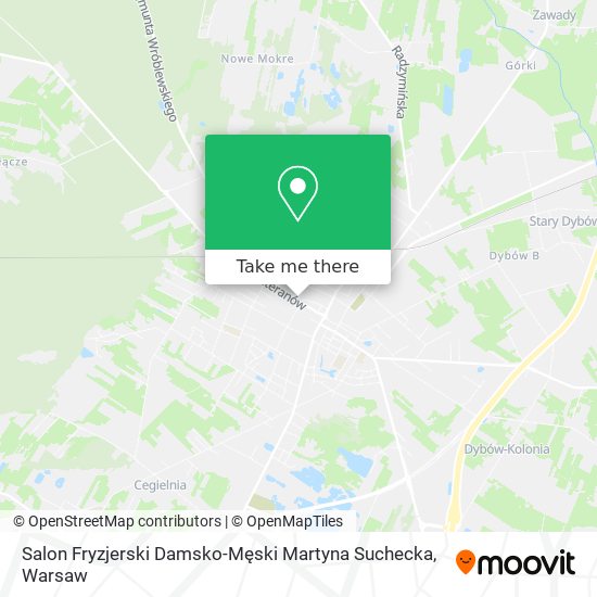 Salon Fryzjerski Damsko-Męski Martyna Suchecka map