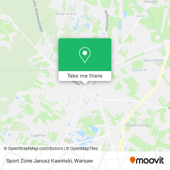 Sport Zone Janusz Kawiński map