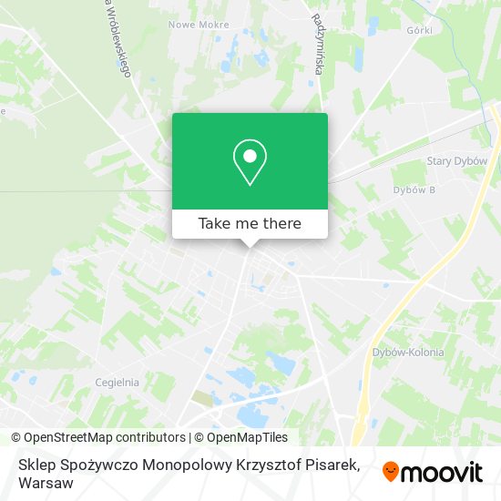 Sklep Spożywczo Monopolowy Krzysztof Pisarek map